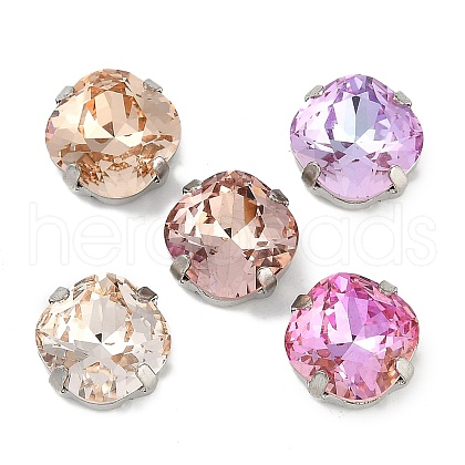 Brass Glass Rhinestone Sew on Rhinestones RGLA-B004-05B-P-1