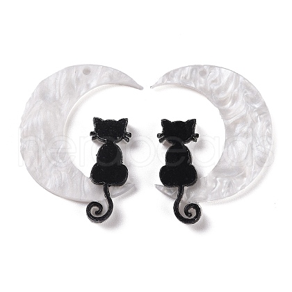 Halloween Printed Acrylic Pendants X-MACR-M021-01-1