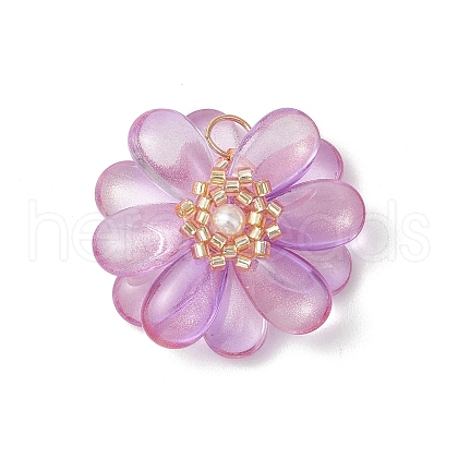 Transparent Glass Pendants PALLOY-MZ00723-01-1