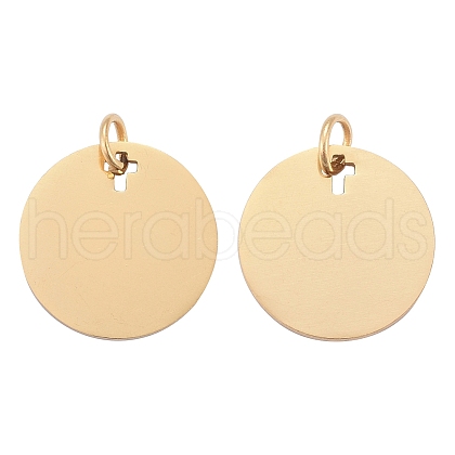 Ion Plating(IP) 304 Stainless Steel Pendants STAS-I311-21G-1
