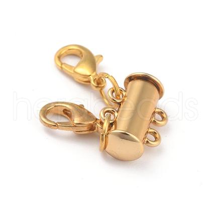 Alloy Magnetic Slide Lock Clasps PALLOY-YW0001-18G-1
