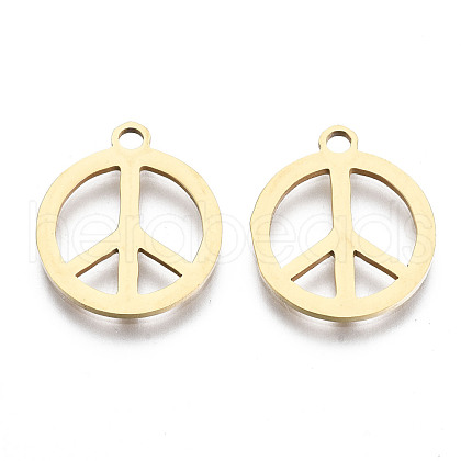 201 Stainless Steel Charms STAS-T044-215G-1