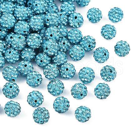 Pave Disco Ball Beads RB-H258-8MM-202-1