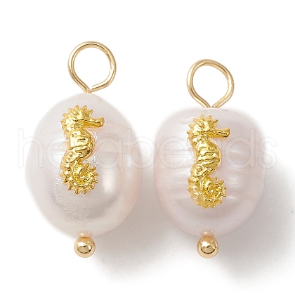 Natural Freshwater Pearl Pendants PALLOY-JF02151-1