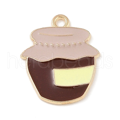 Alloy Enamel Pendants ENAM-Z010-14KCG-1