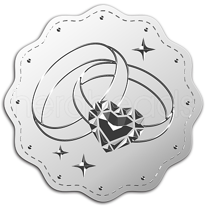 Custom Silver Foil Embossed Picture Sticker DIY-WH0336-018-1