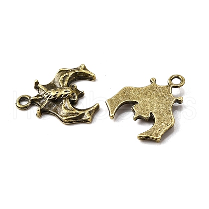 Tibetan Style Alloy Pendants TIBE-N010-04AB-NR-1