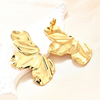 304 Stainless Steel Stud Earrings for Women EJEW-Z057-01G-1