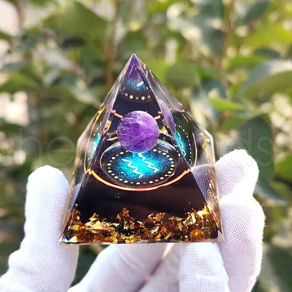 Orgonite Pyramid Resin Energy Generators PW-WG81790-12-1