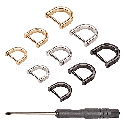 Alloy D-Ring Shackles Clasps PALLOY-PH0005-86-1