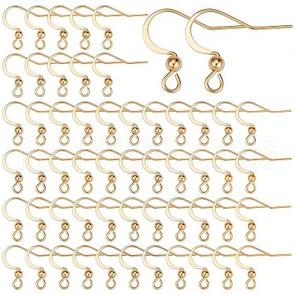 SUNNYCLUE 100Pcs 304 Stainless Steel French Earring Hooks STAS-SC0004-63G-1