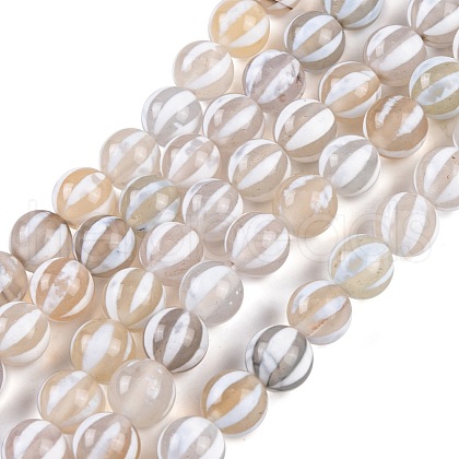 Tibetan Style dZi Beads Strands G-C133-A04-02-1