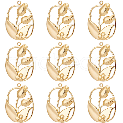 Beebeecraft 10Pcs 304 Stainless Steel Pendants STAS-BBC0003-46-1