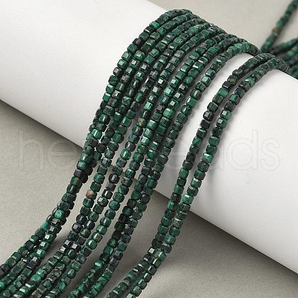 Natural Malachite Beads Strands G-D306-B01-2x2mm-1