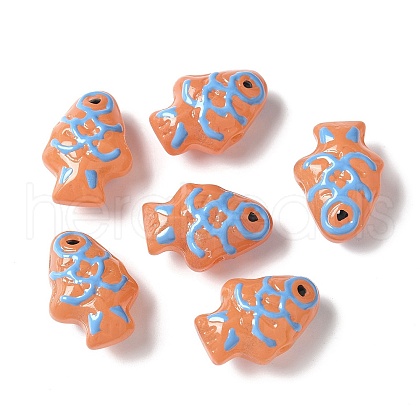 Handmade Lampwork Enamel Beads BLOW-D300-04J-1