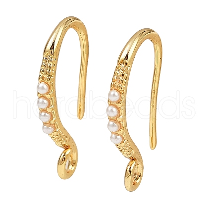 Brass Earring Hooks KK-B137-15G-02-1