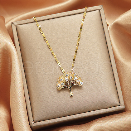 Alloy Crystal Rhinestone Pendant Necklaces for Women WGDF473-08-1