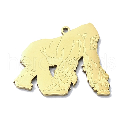 201 Stainless Steel Pendants STAS-R118-06G-1