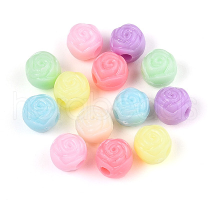 Opaque Plastic Beads SACR-T017-40-1