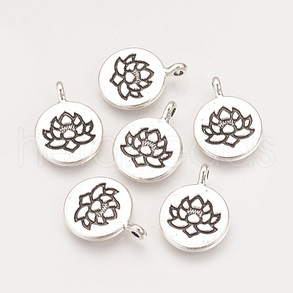 Tibetan Style Alloy Pendants X-TIBE-Q075-45AS-LF-1