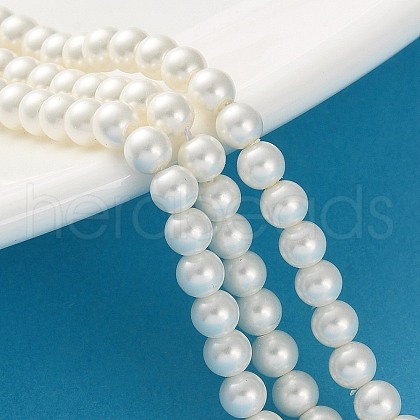 Shell Pearl Beads Strands BSHE-XCP0001-74A-1
