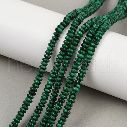 Synthetic Malachite Beads Strands G-B135-C04-01-1