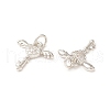 Brass Micro Pave Cubic Zirconia Charms KK-C018-02P-3