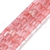 Cherry Quartz Glass Beads Strands G-C128-A24-01-1