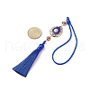 CCB Plastic Teardrop Pendant Decorations HJEW-JM00720-01-2
