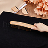 SUPERFINDINGS 3Pcs 3 Style Wood Handle Iron Portable Lint Remover AJEW-FH0004-33-3