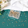 CREATCABIN 50Pcs Real 18K Gold Plated Brass Horizontal Loop French Earring Hooks KK-CN0001-81-7