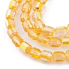 Electroplate Glass Beads Strands EGLA-D031-01Q-3