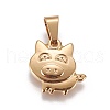 304 Stainless Steel Charms STAS-L222-21G-1