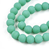 Opaque Glass Beads Strands GLAA-T032-P8mm-MD12-3