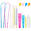  Plastic & Iron Fabric Tube Turner & Elastic Manual Rope Threaders DIY-NB0010-25-1