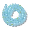 Imitation Jade Glass Beads Strands EGLA-A035-J8mm-L04-2