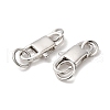 Anti-Tarnish Rhodium Plated 925 Sterling Silver Lobster Claw Clasps STER-D006-16P-2