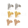 PVD Vacuum Plating 304 Stainless Steel Stud Earring EJEW-C099-04MC-2