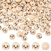 Printed Wood European Beads WOOD-WH0034-18-1