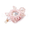 Seed Beads Beaded Charms PALLOY-MZ00351-04-4