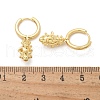Brass Cubic Zirconia Hoop Earrings EJEW-Q015-01G-4