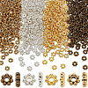 SOFPLATE 600pcs 4 Colors Tibetan Style Alloy Beads Daisy Spacer Beads TIBEB-SP0001-18-1