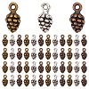 SUNNYCLUE 90Pcs 3 Colors Tibetan Style Alloy Pendants FIND-SC0004-52-1