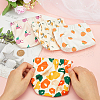 Gorgecraft 4pcs Mini Cloth Printed Multipurpose Shrapnel Makeup Bags Change Purse ABAG-GF0001-26-3