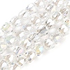 Electroplate Glass Beads Strands EGLA-D030-T4mm-B02-1