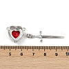 Brass Micro Pave Cubic Zirconia Pendant Sets KK-S507-18P-3