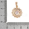 Brass Micro Pave Cubic Zirconia Pendants KK-E795-13KCG-3