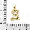 Brass Micro Pave Cubic Zirconia Pendants ZIRC-C012-01G-05-3