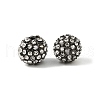 Alloy Rhinestone Beads RB-A034-10mm-A01B-3