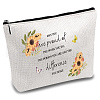 Teachers' Day Polycotton Custom Canvas Storage Bags ABAG-WH0029-067-1